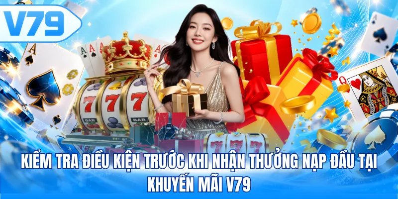 Kiểm tra điều kiện trước khi nhận thưởng nạp đầu tại khuyến mãi V79