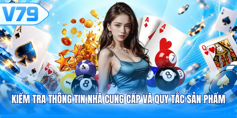 Kiểm tra thông tin nhà cung cấp và quy tắc sản phẩm